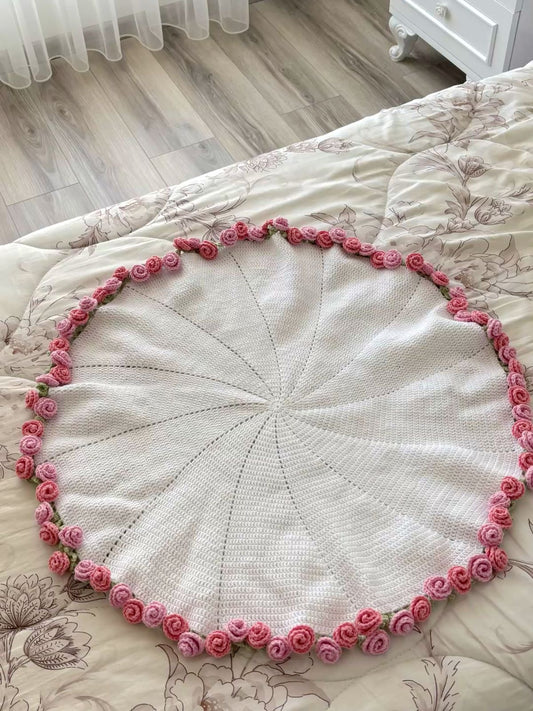 Handmade Crochet Flower Blanket